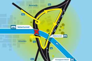 velsertunnel dicht