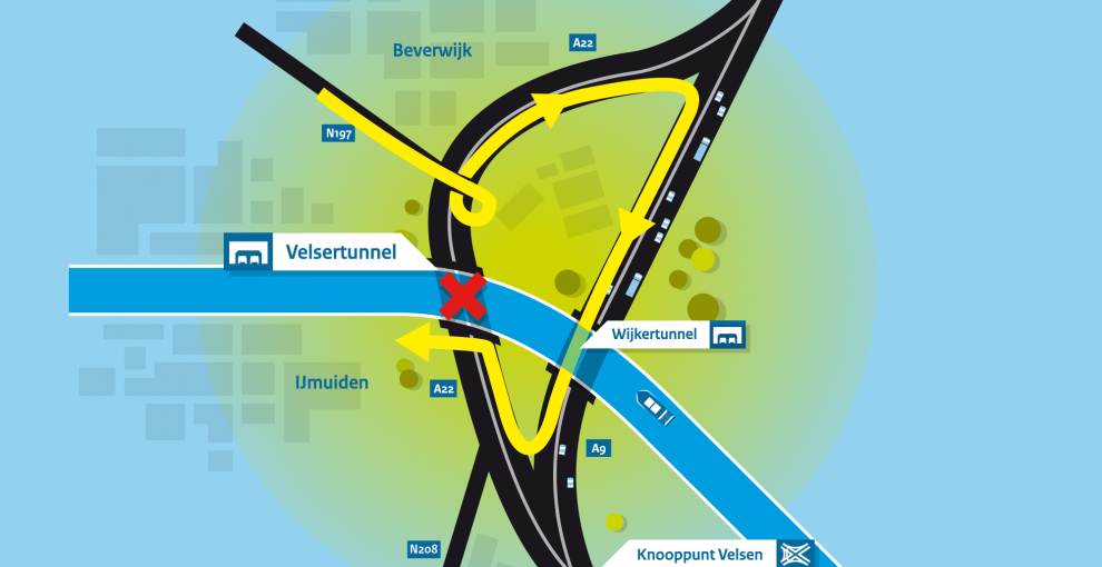 velsertunnel dicht